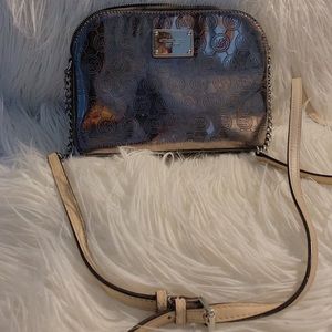 Michael Kors// metallic cross body bag